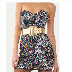 Rainbow sparkly dress